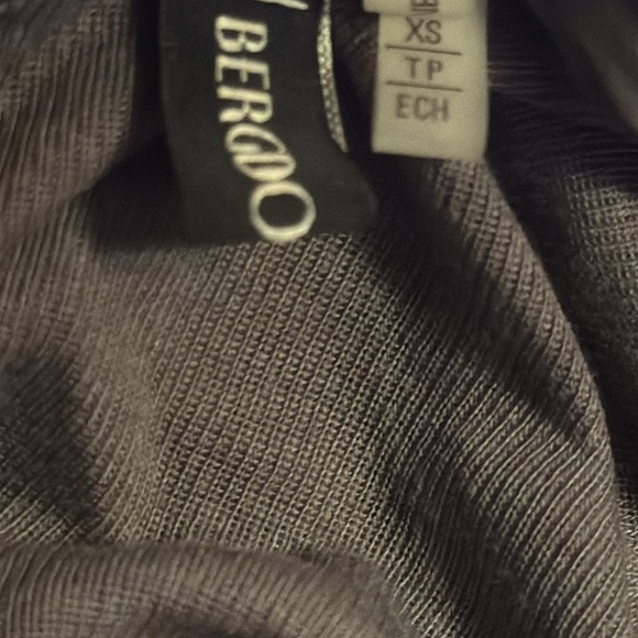 Elie‎ Tahari Sz XS gray Silk Cascade front lightweight cardigan long sleeves - Picture 6 of 8